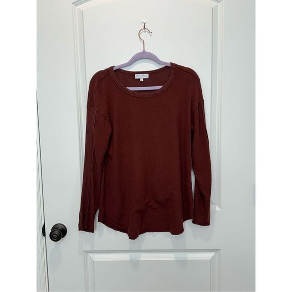 Michael Stars Rust Crewneck Sweater Size Medium - Picture 1 of 7